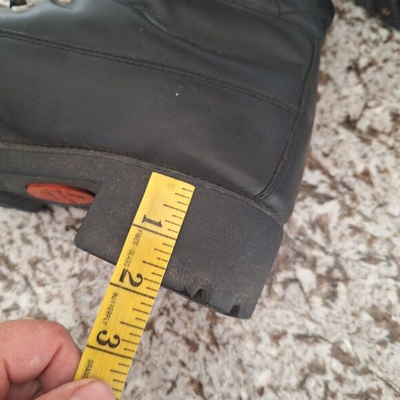 Harley-Davidson  Black logo Leather Boots size 10‎ - Picture 9 of 10